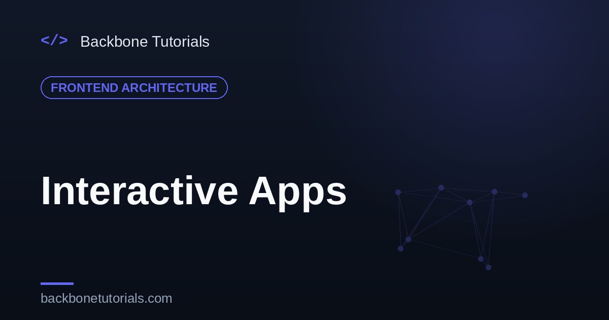 Interactive Apps — building software in the browser