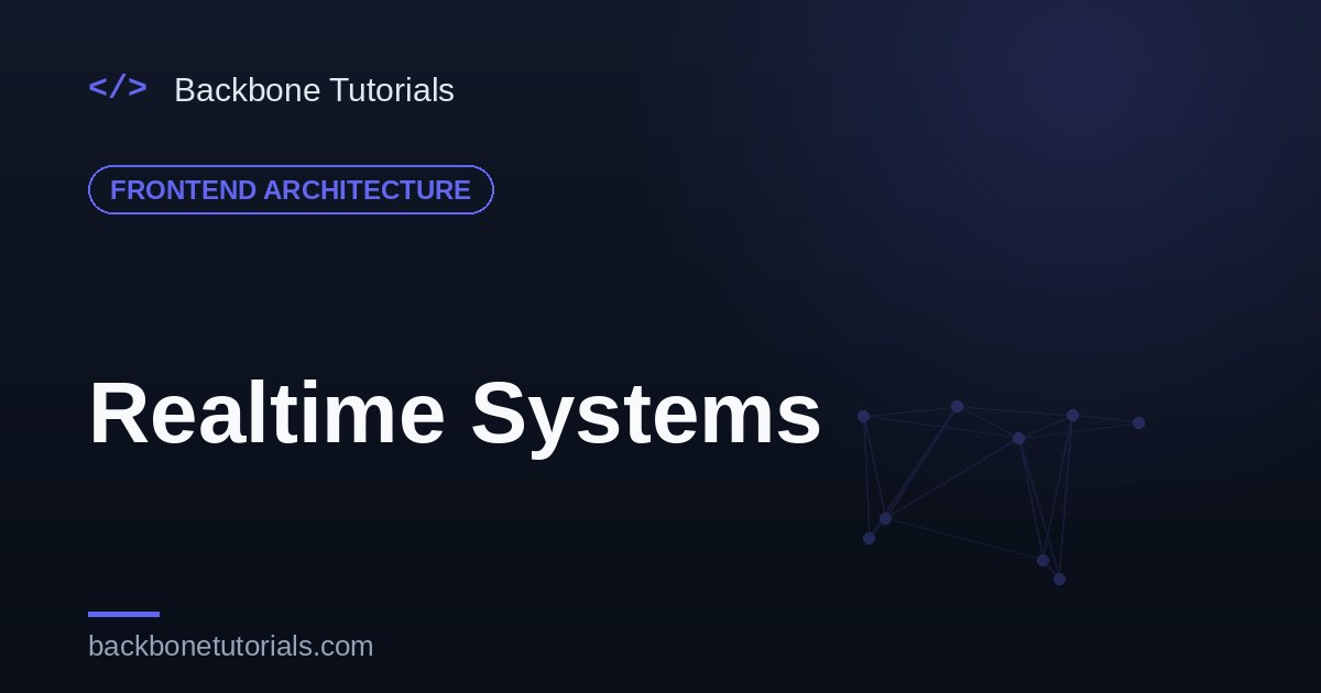 Realtime Systems — building live, collaborative UIs