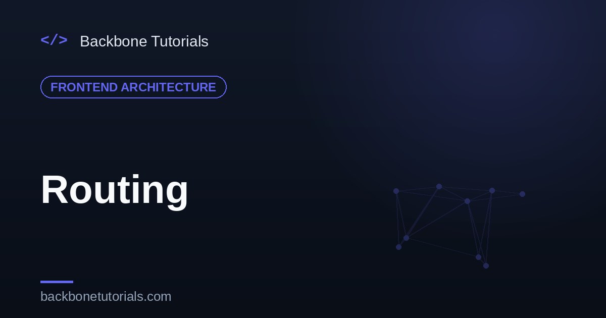 Routing — client-side routing architecture