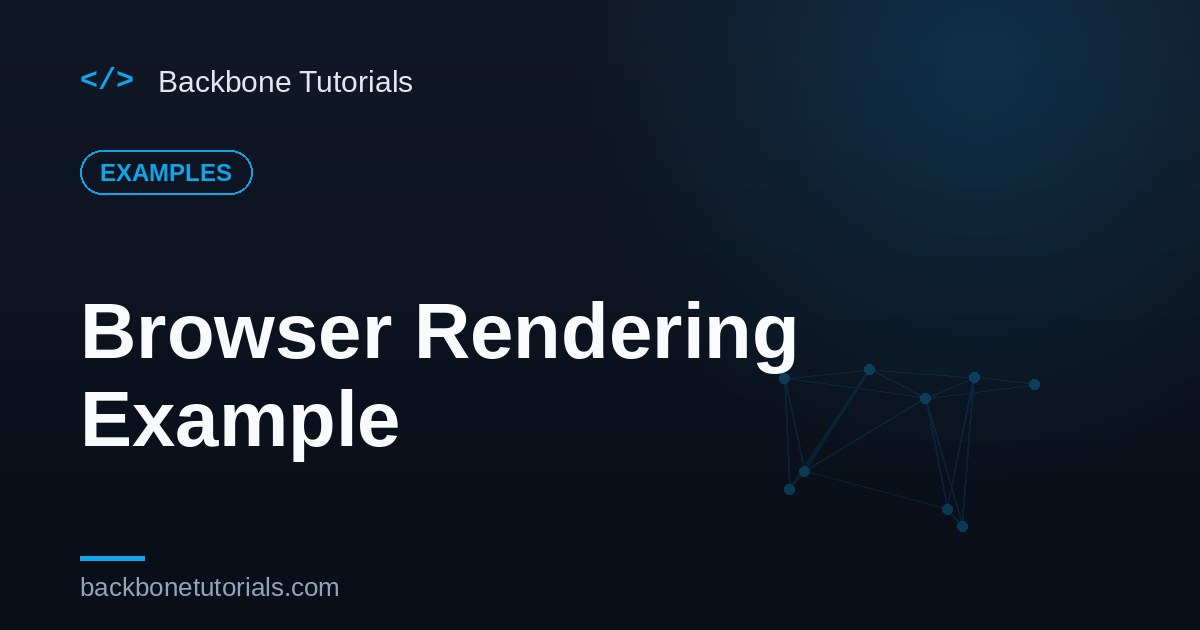 Browser Rendering Example — Avoid Thrashing