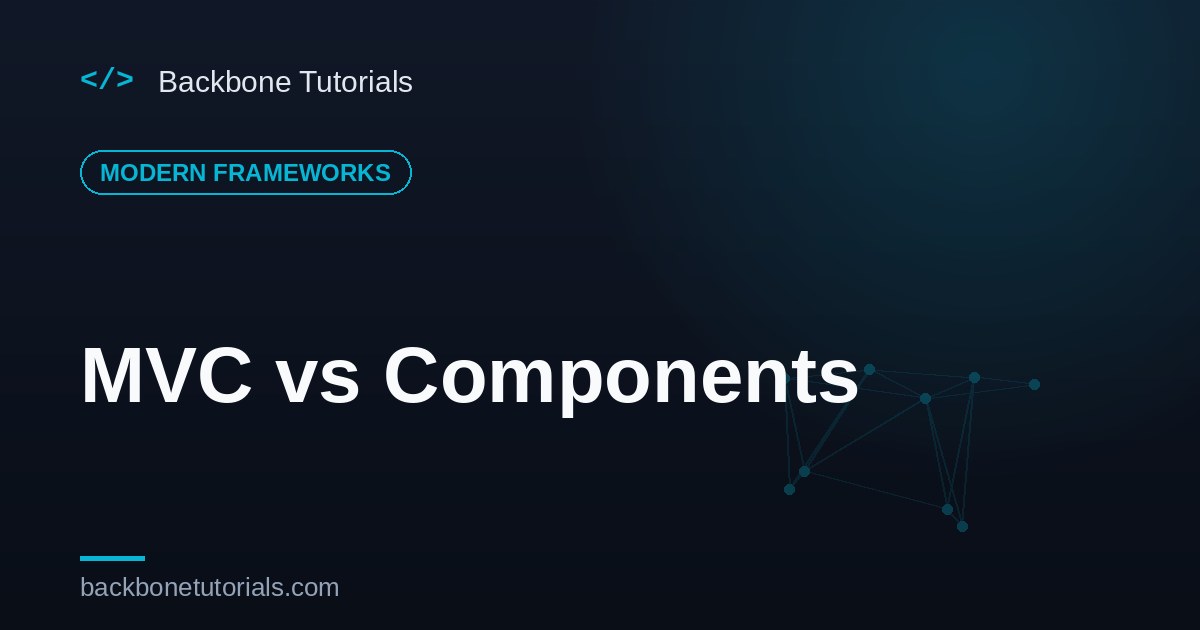 MVC vs Components — Two Frontend Architectures
