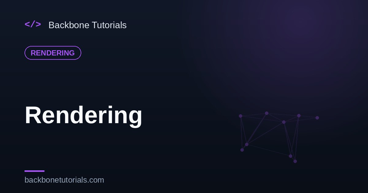 Rendering — pipeline, strategy, and optimization