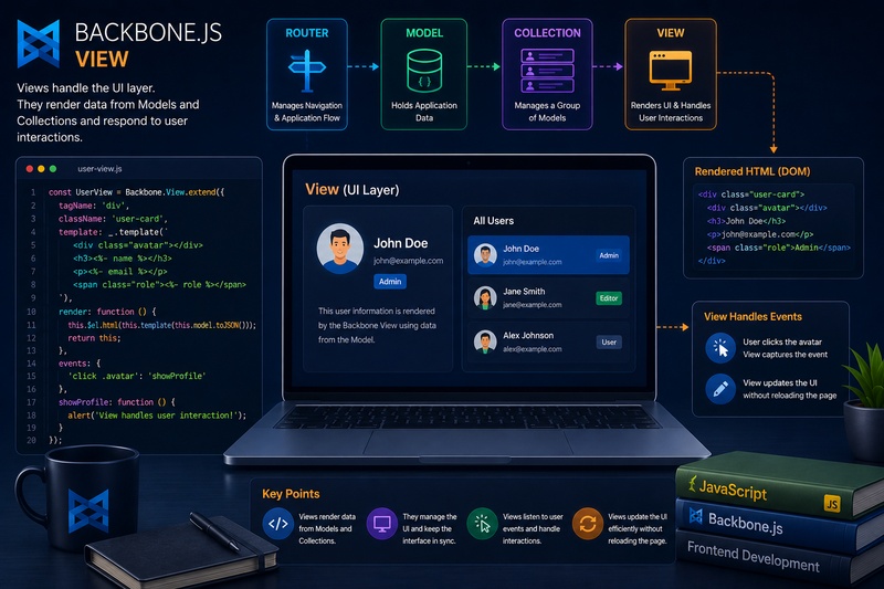What is a View in Backbone.js explained visually